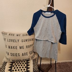 Nursing raglan tee